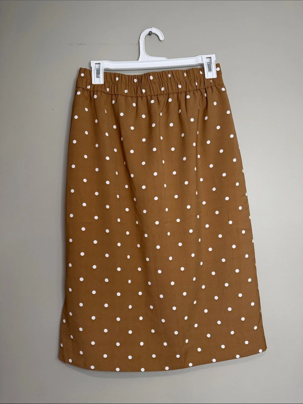 J.Crew Polka Dot Midi Skirt in Brown XS
